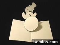 A charming handmade pop-up card featuring a festive Santa Claus, perfect for holiday cheer.