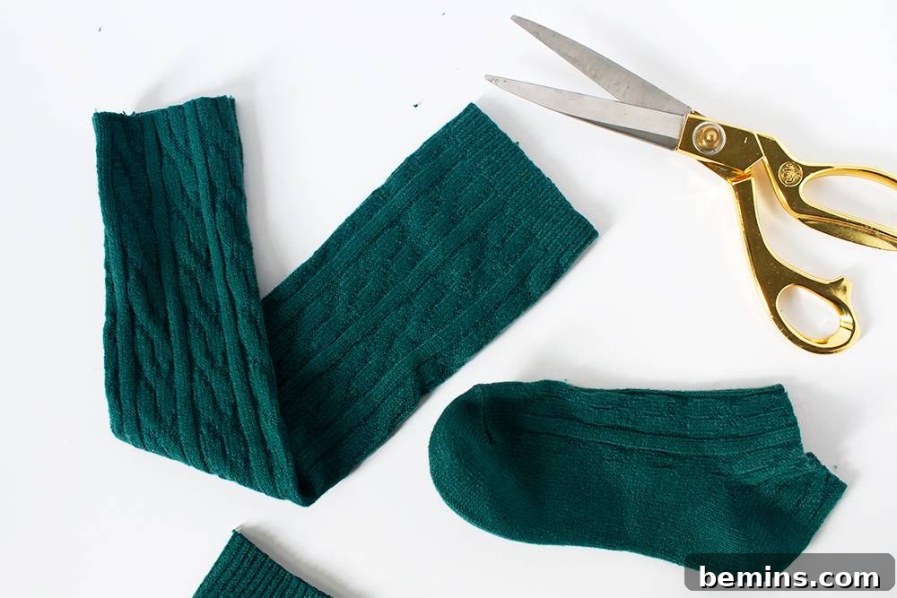Making a Catnip Sock Stick Toy