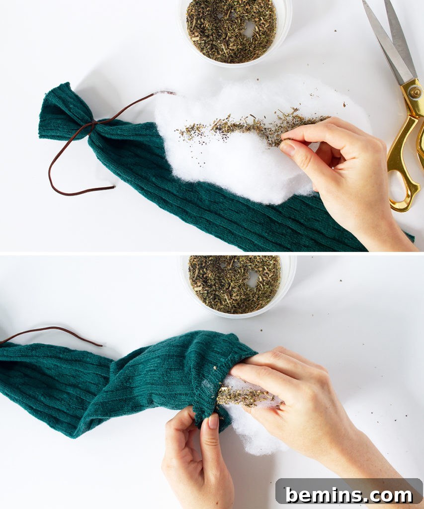 Making a Catnip Sock Stick Toy