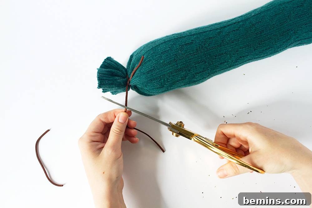 Making a Catnip Sock