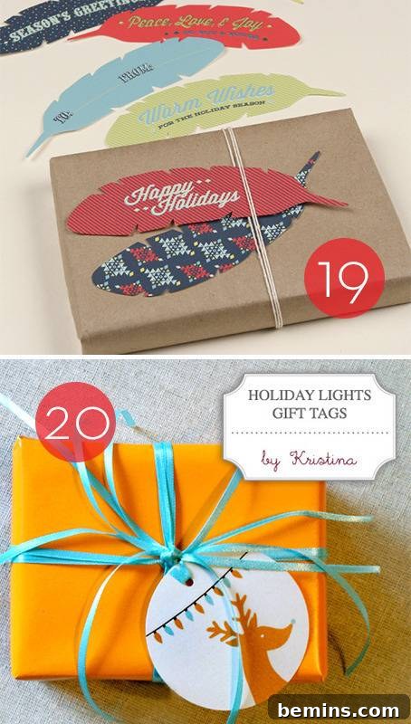 Colorful Patterned Tags