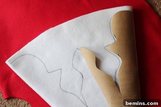 Creating Snowflake Design on Felt