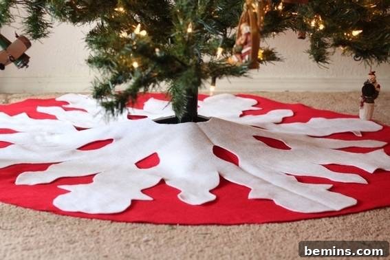Assembling the Tree Skirt