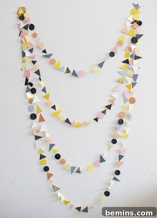 Geometric Garland: A DIY Design Project 3 Geometric Garland Project Image 2
