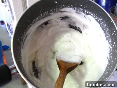 Stirring the Mixture in a Pot