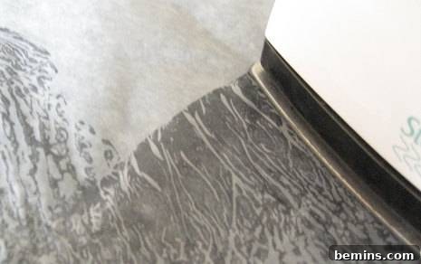 Black and white tiles on the floor.