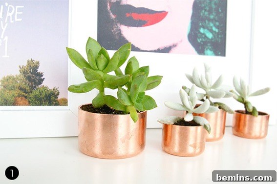 Gilded Creations: 10 Stunning DIY Metallic Vases & Planters 2 DIY Metallic Vases and Planters for Home Decor