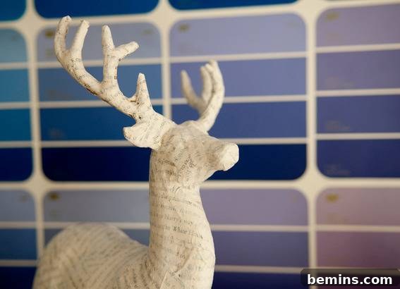 Finished Papier-Mache Reindeer