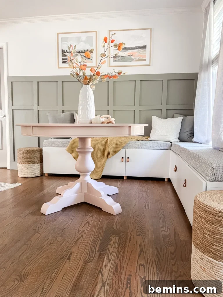 Striking IKEA BESTA Transformations for a Unique Home 9 Kitchen benches around table using Ikea BESTA units
