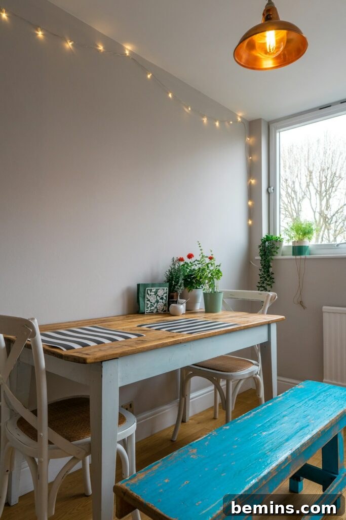 empty dining table and chair
