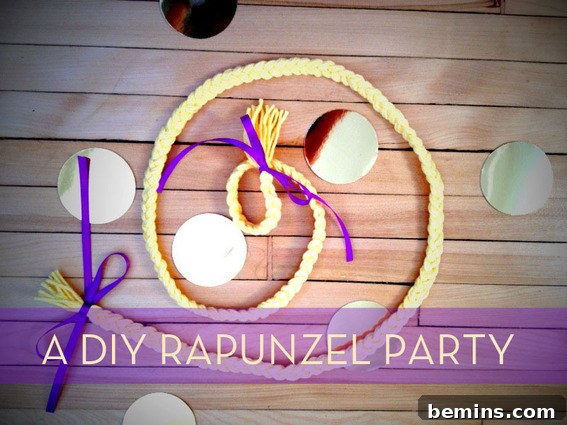 Planning a Unique DIY Princess Party 2 A DIY Rapunzel Birthday Party