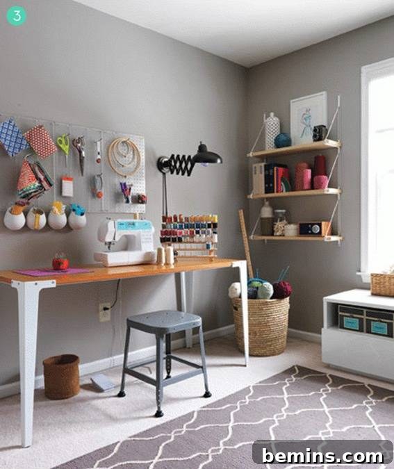 Functional Craft Room Makeover
