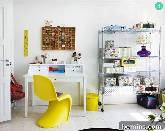 Colorful Kid's Crafting Corner