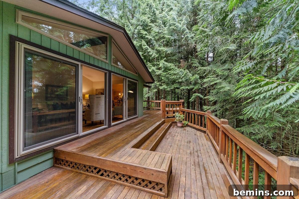 Staining a wood deck to protect it from weathering