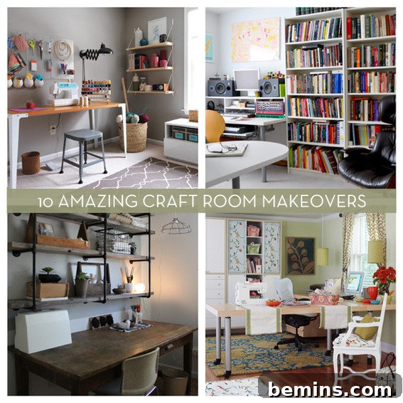 Inspirational Craft Room Makeover