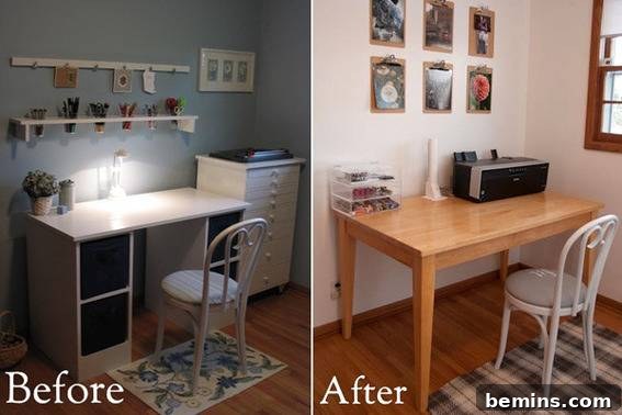 Bright and Minimalist Craft Room