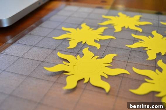 Cutting Sun Buntings with Silhouette Cameo