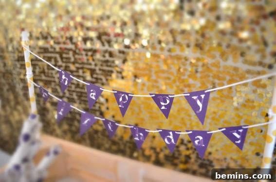 Birthday Bunting with Detailed Cutouts