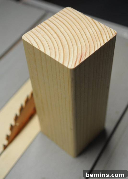 Fir Wood Block Before Shaping