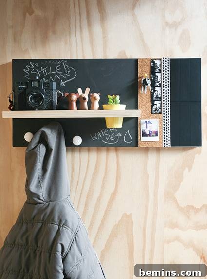 Creative DIY Calendars and Memo Boards to Organize Your Life 12 DIY Wall Organizer