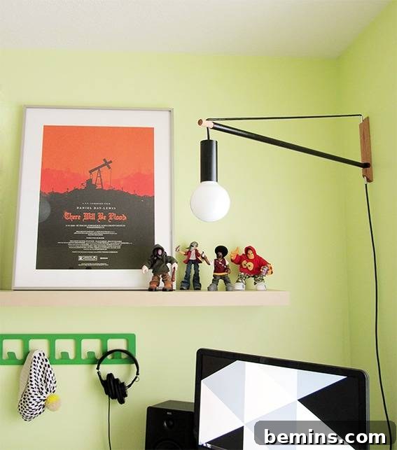 Andrew Neyer Crane Light in Office