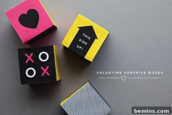 Aşkı Yazdır: 10 Ücretsiz Sevgililer Günü Baskısı 10 Modern Valentine Surprise Boxes