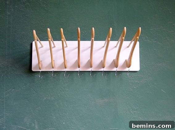 DIY Hanger Coat Rack