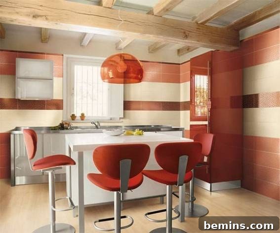 Visually Sweet: 10 Stunning Red and Pink Kitchen Designs 9 Play of Pink and Rust Tones in a Kitchen