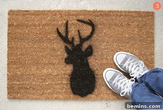 Creative Doormats: 12 DIY Welcome Projects 4 DIY Doormat Projects to Personalize Your Entryway