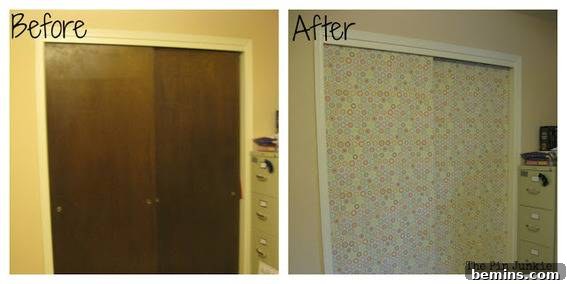 Curtains used as a closet door replacement