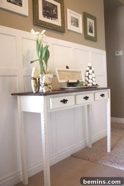 DIY Entry Table Built from Scratch