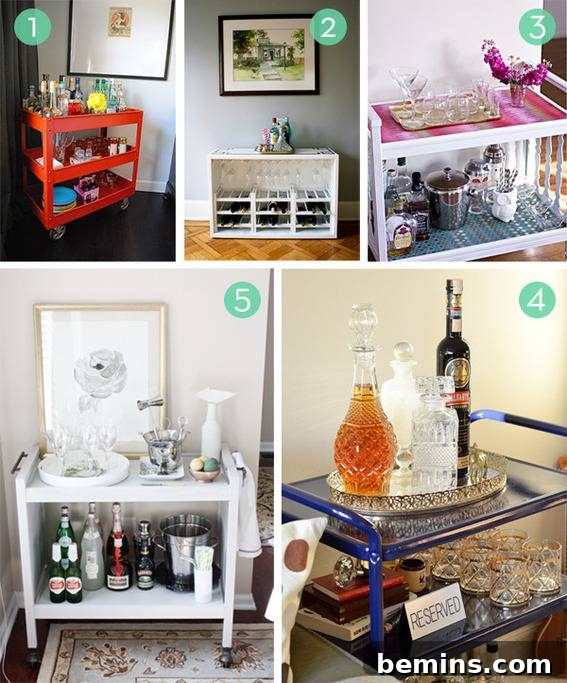 Upcycled Bar Cart Transformation