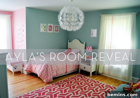 Ayla's finished bedroom, a cozy and inspiring space for a little girl.