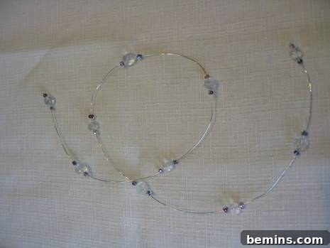 Beaded wire garland.