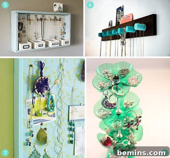 Ultimate Guide: 25 Creative DIY Jewelry Storage Ideas 3 Wooden Tray Jewelry Organizer