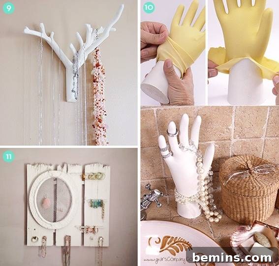 Ultimate Guide: 25 Creative DIY Jewelry Storage Ideas 4 Twig Branch Jewelry Holder
