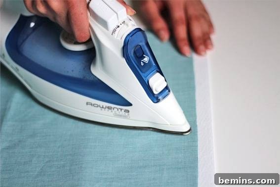 Ironing Fabric to Pellon