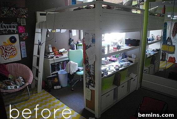 Before: Dark and Oppressive Teen Basement Bedroom