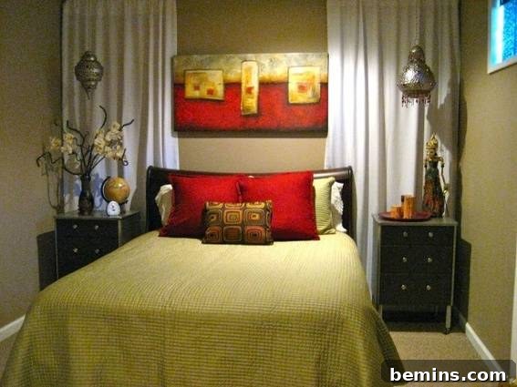 After: Basement Bedroom with Window Illusion