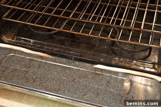 A dirty oven