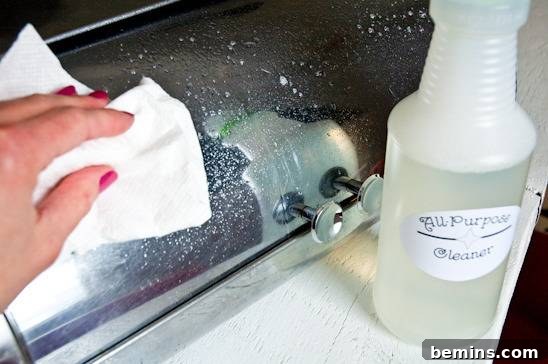 Polishing stainless steel appliances