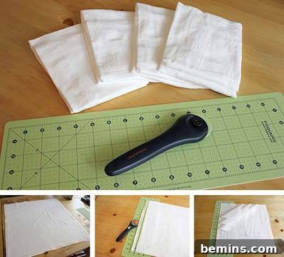 5 Steps to Ditch the Paper Towel Habit 6 DIY Terry Cloth Cleaning Cloths