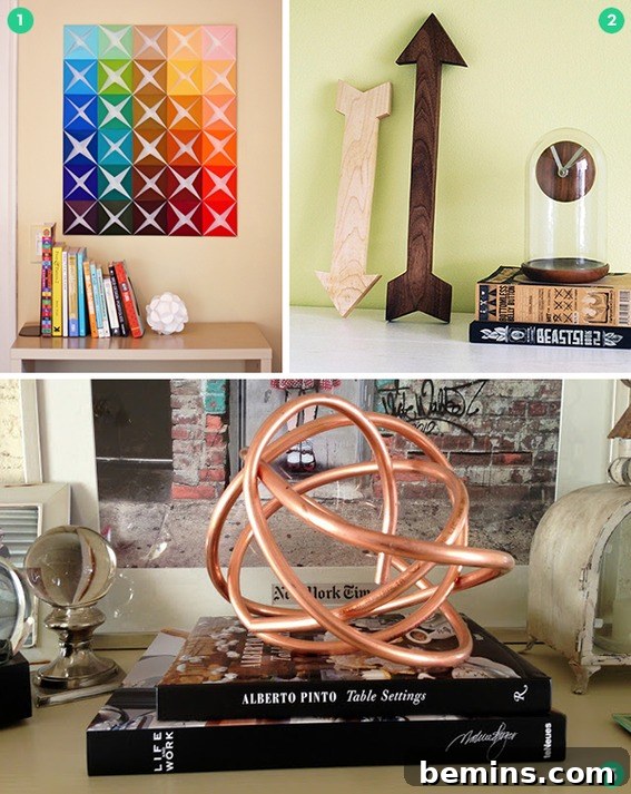 Eye-Catching 3D Wall Art & Decor: 12 DIY Projects 2 DIY Folded Paper Wall Art - A Creative 3D Wall Decor Idea