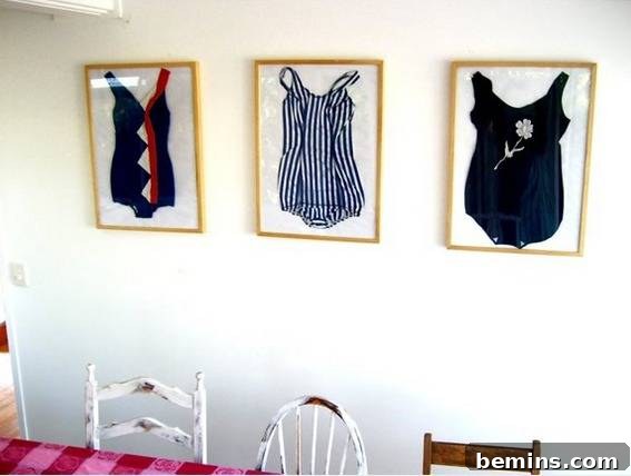 Framed Baby Clothes as Nursery Decor