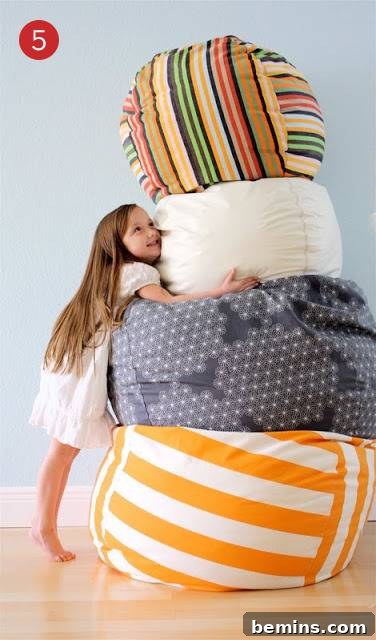 DIY Rollie Pollie Pouf Tutorial