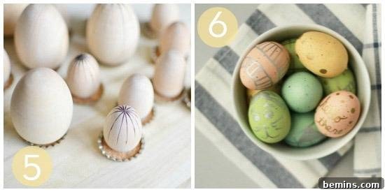 Wood Burning Easter Egg Designs