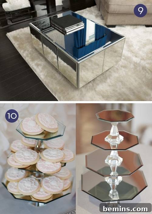 DIY Mirrored Coffee Table for a Trendy Look