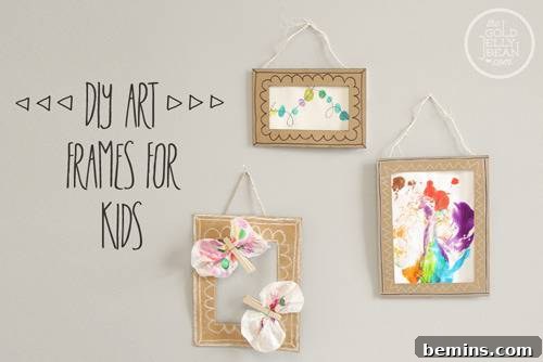 DIY Art Frames For Kids