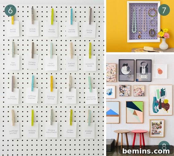 Pegboard seating chart for events