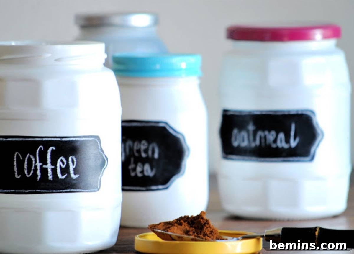 DIY Chalkboard Container